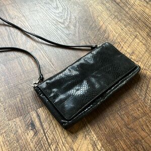 Stone Mountain Leather Crocodile Alligator Envelope Hand Bag
